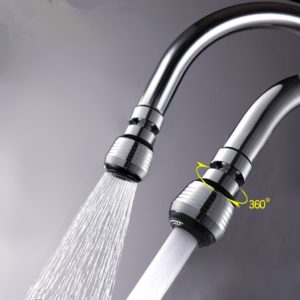 Kitchen mixer tap with aerator nozzle